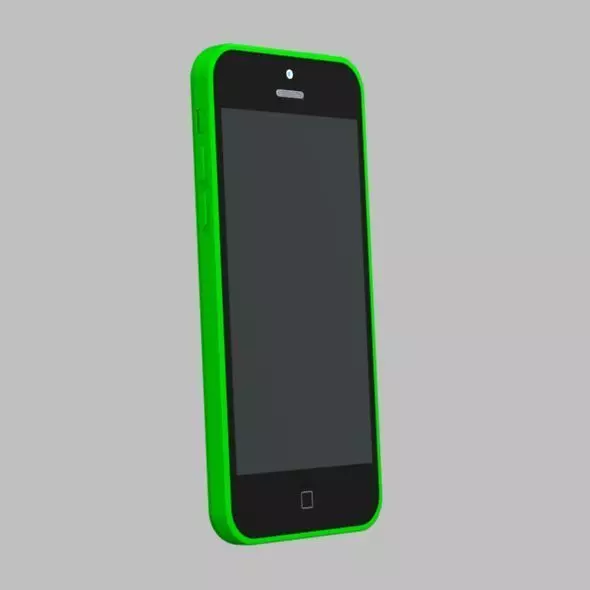 Iphone 5C CAD model 3D model_0
