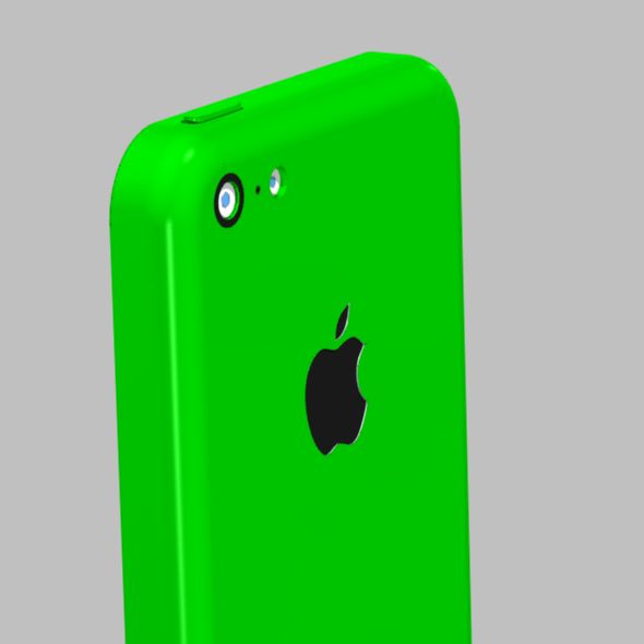 Iphone 5C CAD model 3D model_5