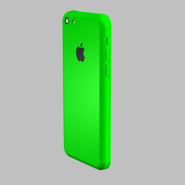Iphone 5C CAD model 3D model_1
