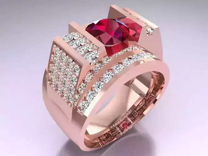 Diamond Ring - Mens Rings - N3187