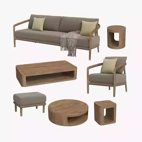 RH Evia Teak Sofa Collection