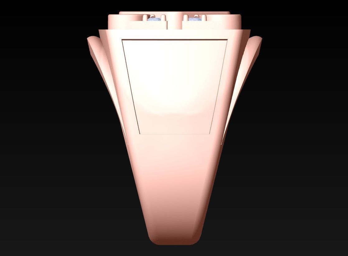 Diamond Ring - Mens Rings - N3248 3D print model_5