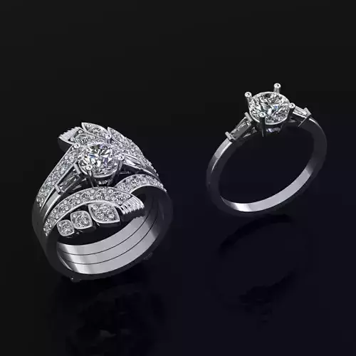 Engagement Ring with Extra Ring
