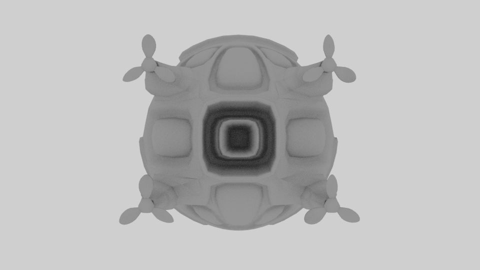 Submarine Free low-poly 3D model_3