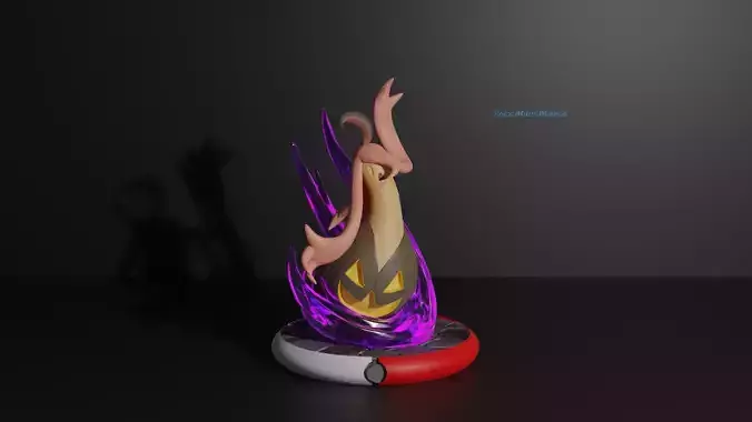 Gourgeist Presupported pokemon 3D print model