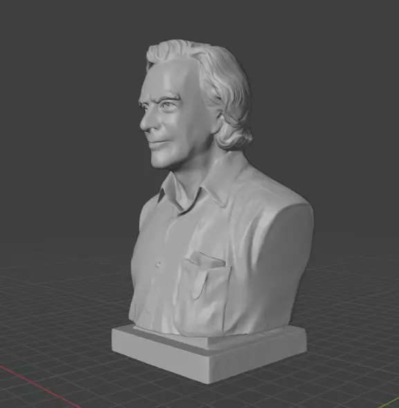 Richard Feynman 3D print model_8