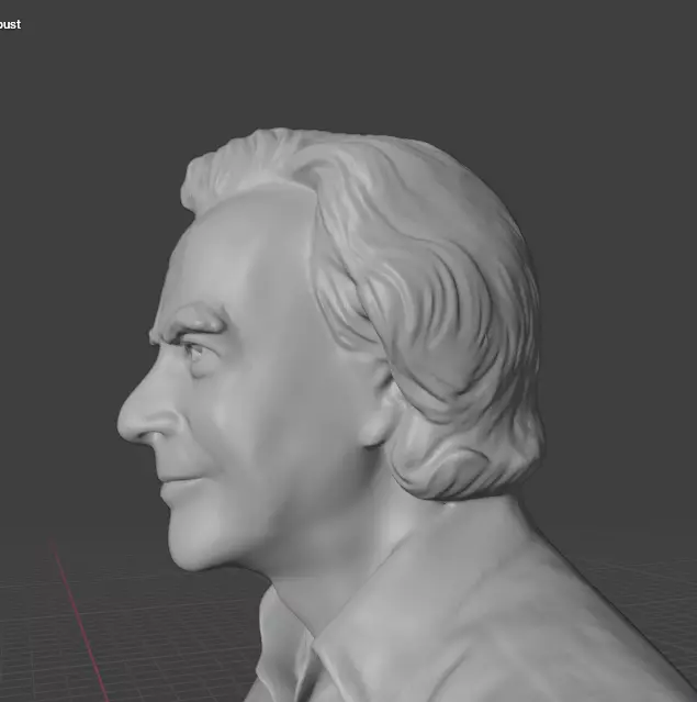 Richard Feynman 3D print model_15