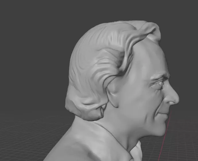 Richard Feynman 3D print model_18