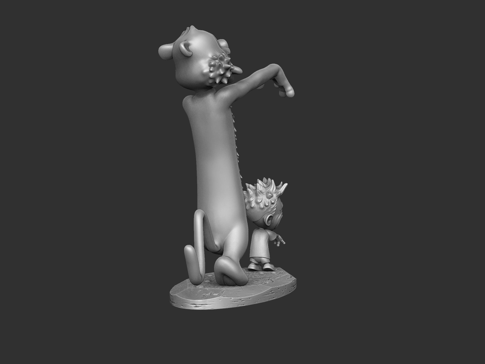  Calvin and Hobbes halloween for 3d print stl 3D print model_7