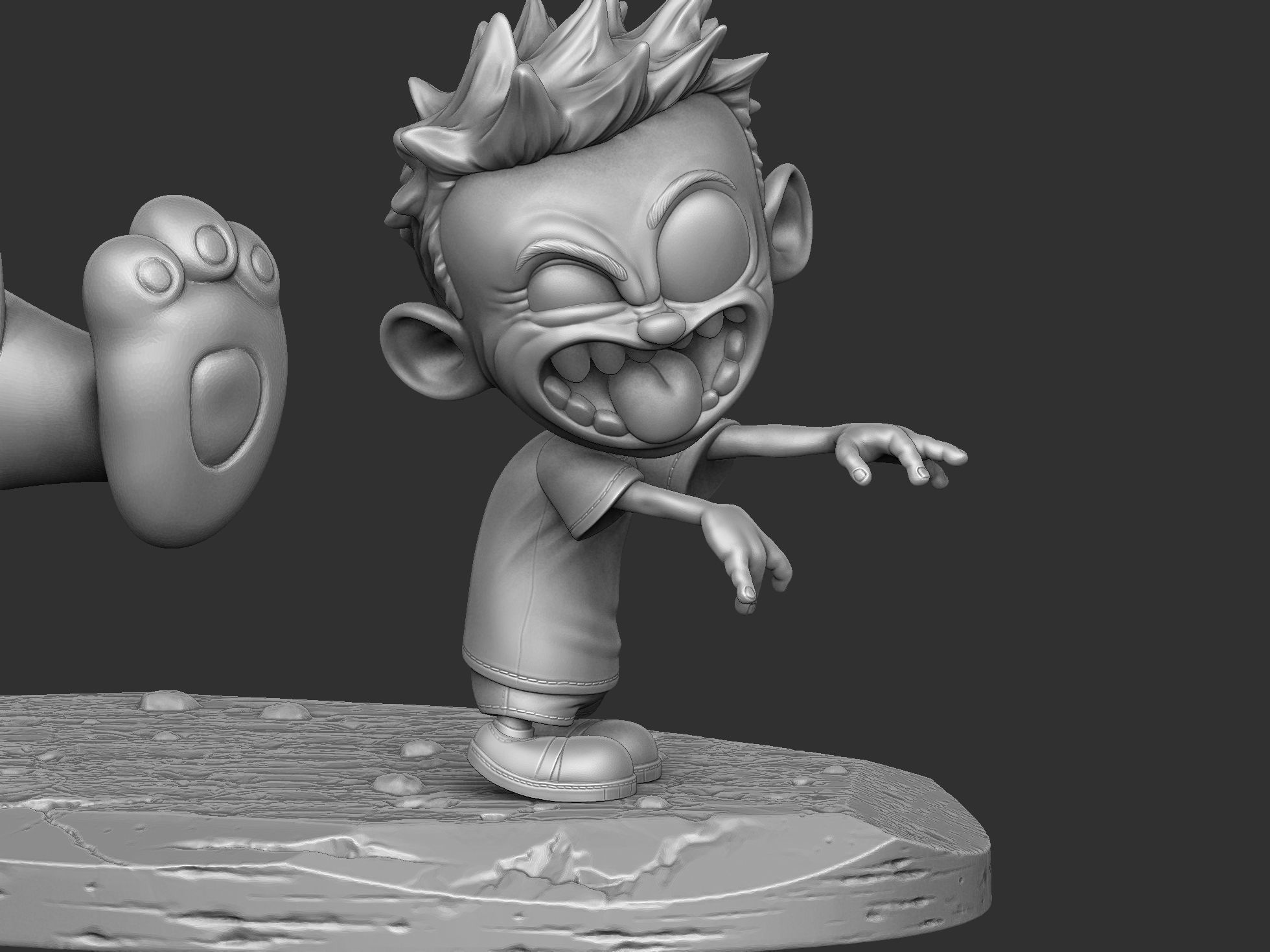  Calvin and Hobbes halloween for 3d print stl 3D print model_1