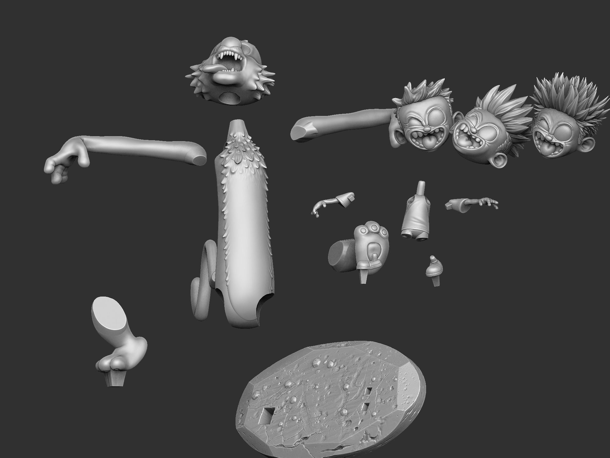  Calvin and Hobbes halloween for 3d print stl 3D print model_15