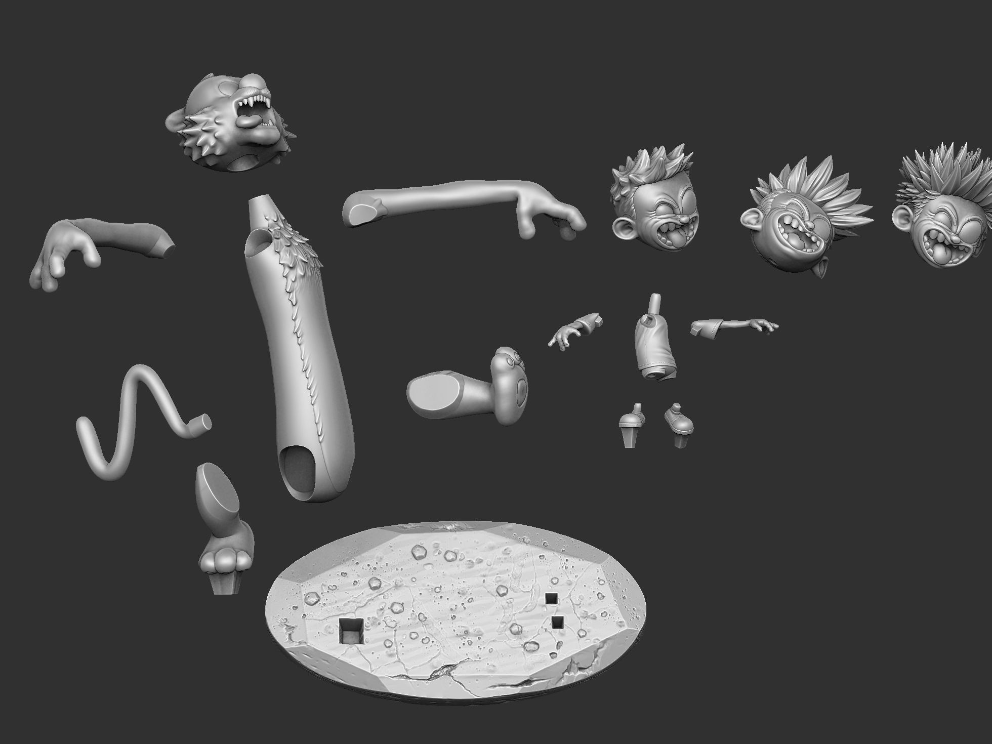  Calvin and Hobbes halloween for 3d print stl 3D print model_13