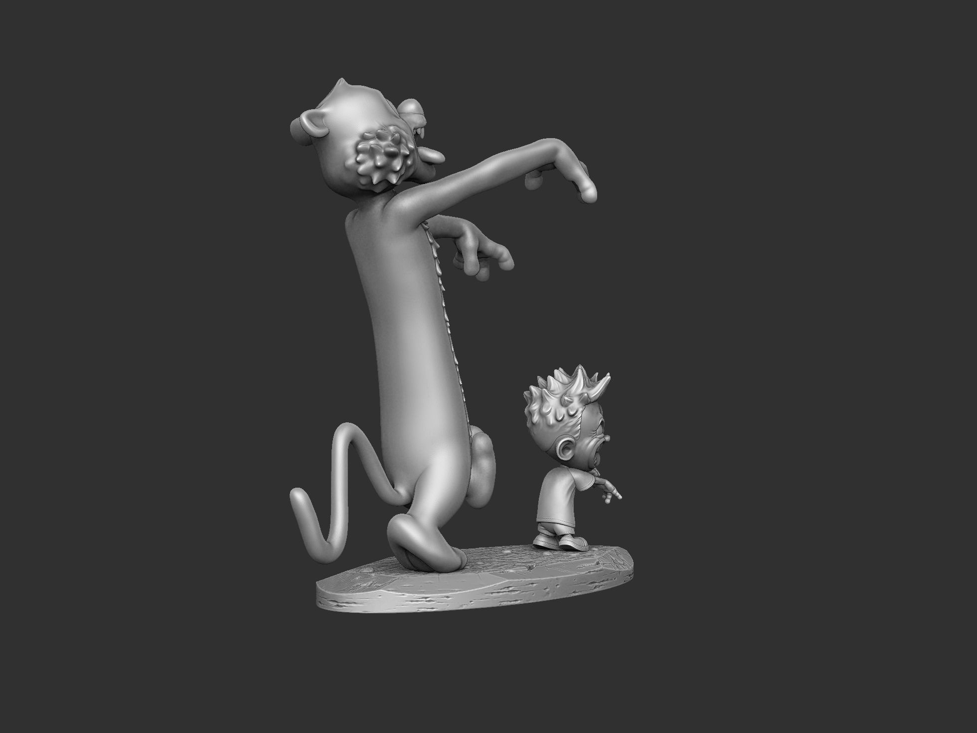  Calvin and Hobbes halloween for 3d print stl 3D print model_6