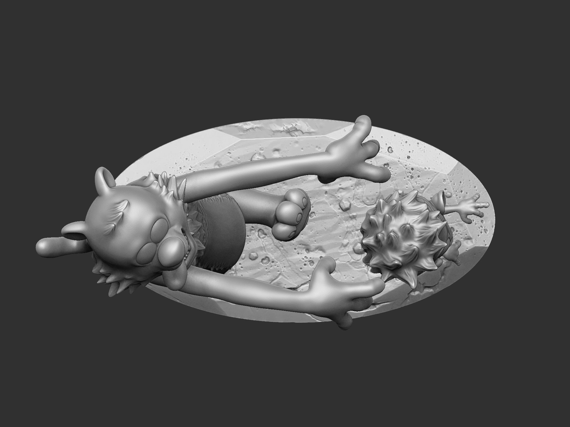  Calvin and Hobbes halloween for 3d print stl 3D print model_5