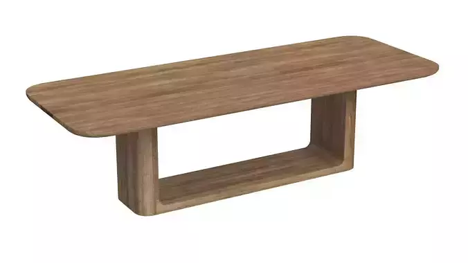 RH Oslo Open Teak Dining Table