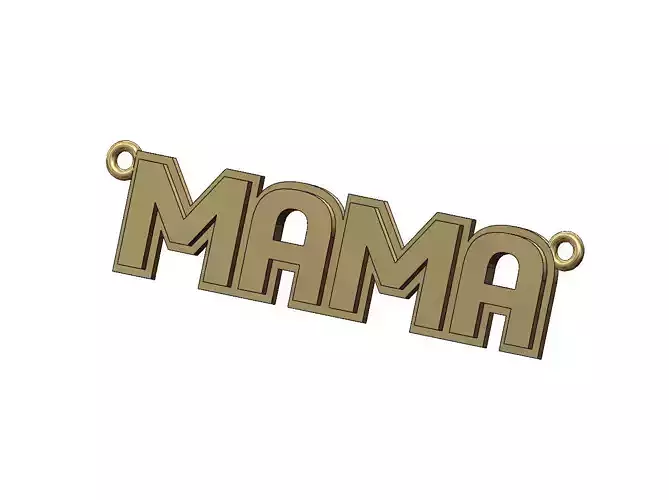 MAMA name pendant