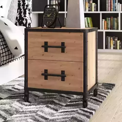 Reidar Metal Nightstand