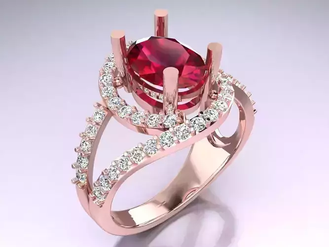 Oval Stone Ring - Womens Rings - GN101