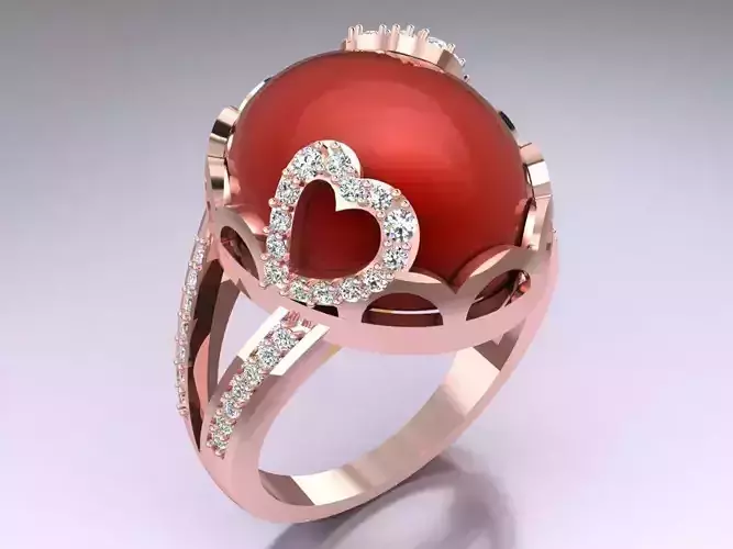 Oval Stone Ring - Womens Rings - GN104