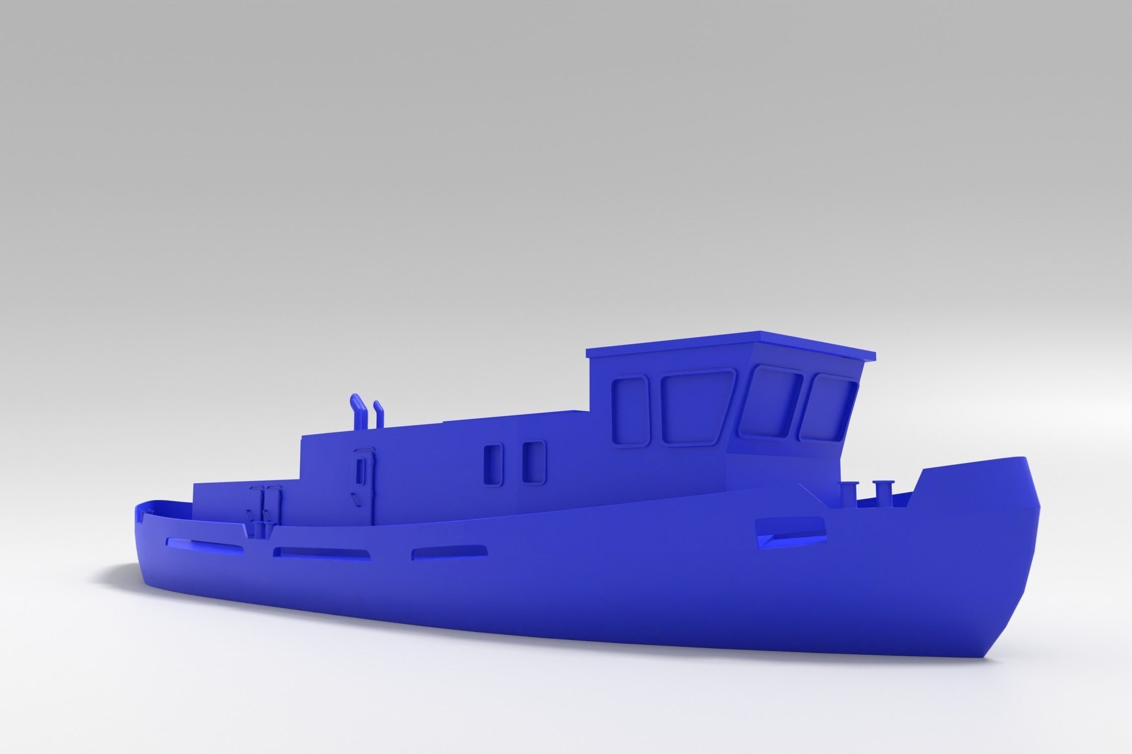 European river Icebreaker modern simple 3D print model_1