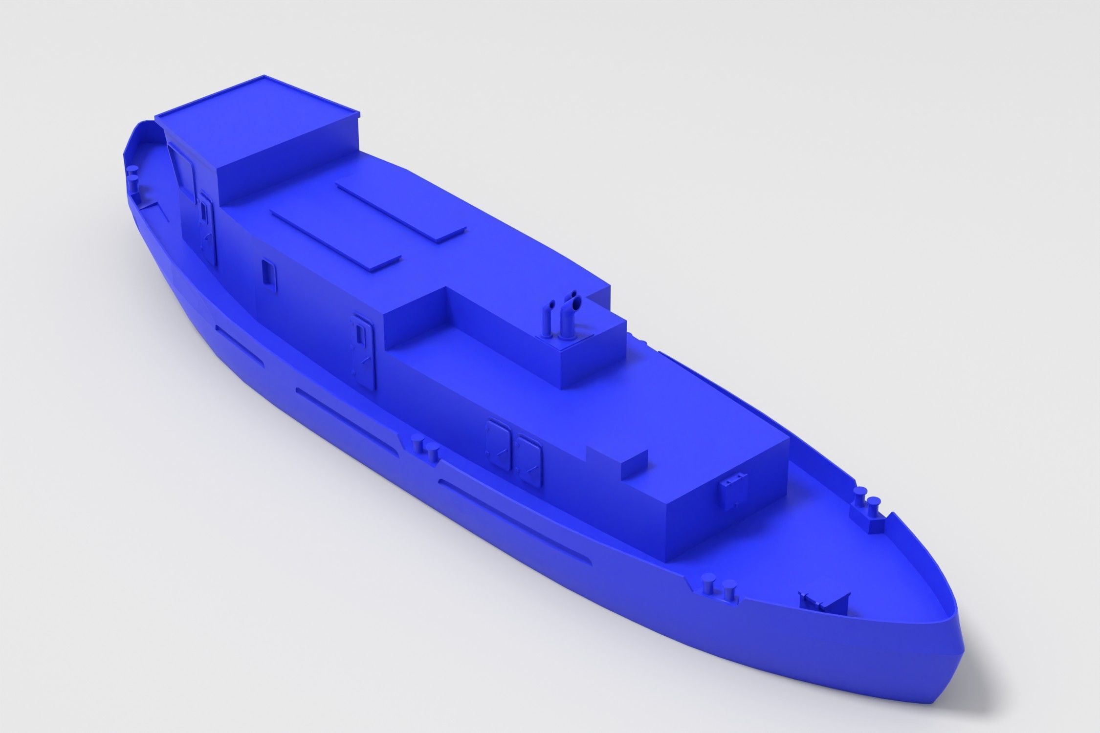 European river Icebreaker modern simple 3D print model_3