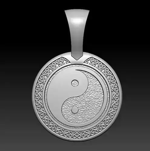 Yin Yang pendant 3D print model