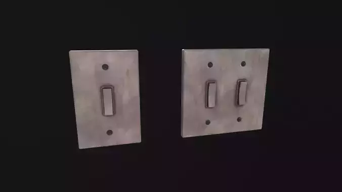 Standard Light Switch 3D Model