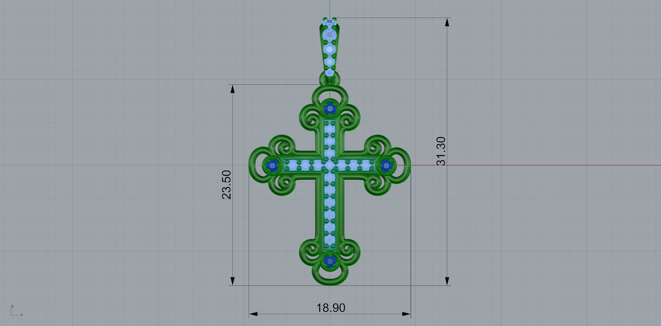 Gold N1106 3D print model_7