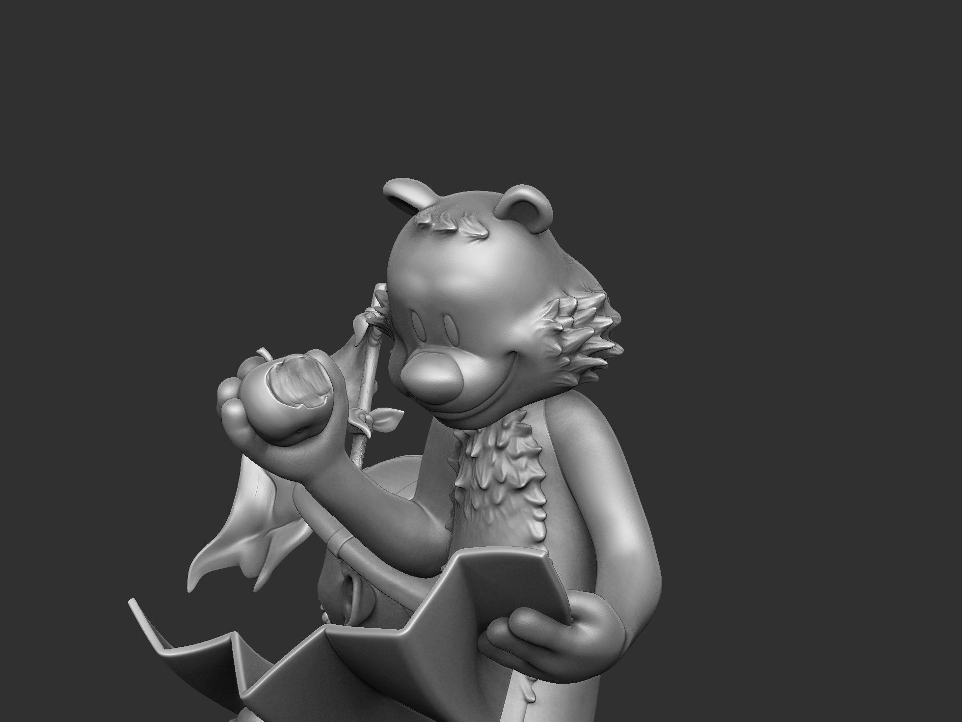 Calvin and Hobbes in nature for 3d print 3D print model_32