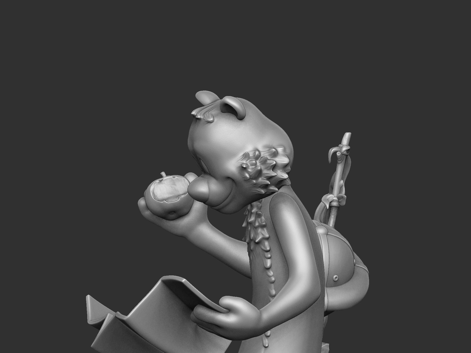 Calvin and Hobbes in nature for 3d print 3D print model_34