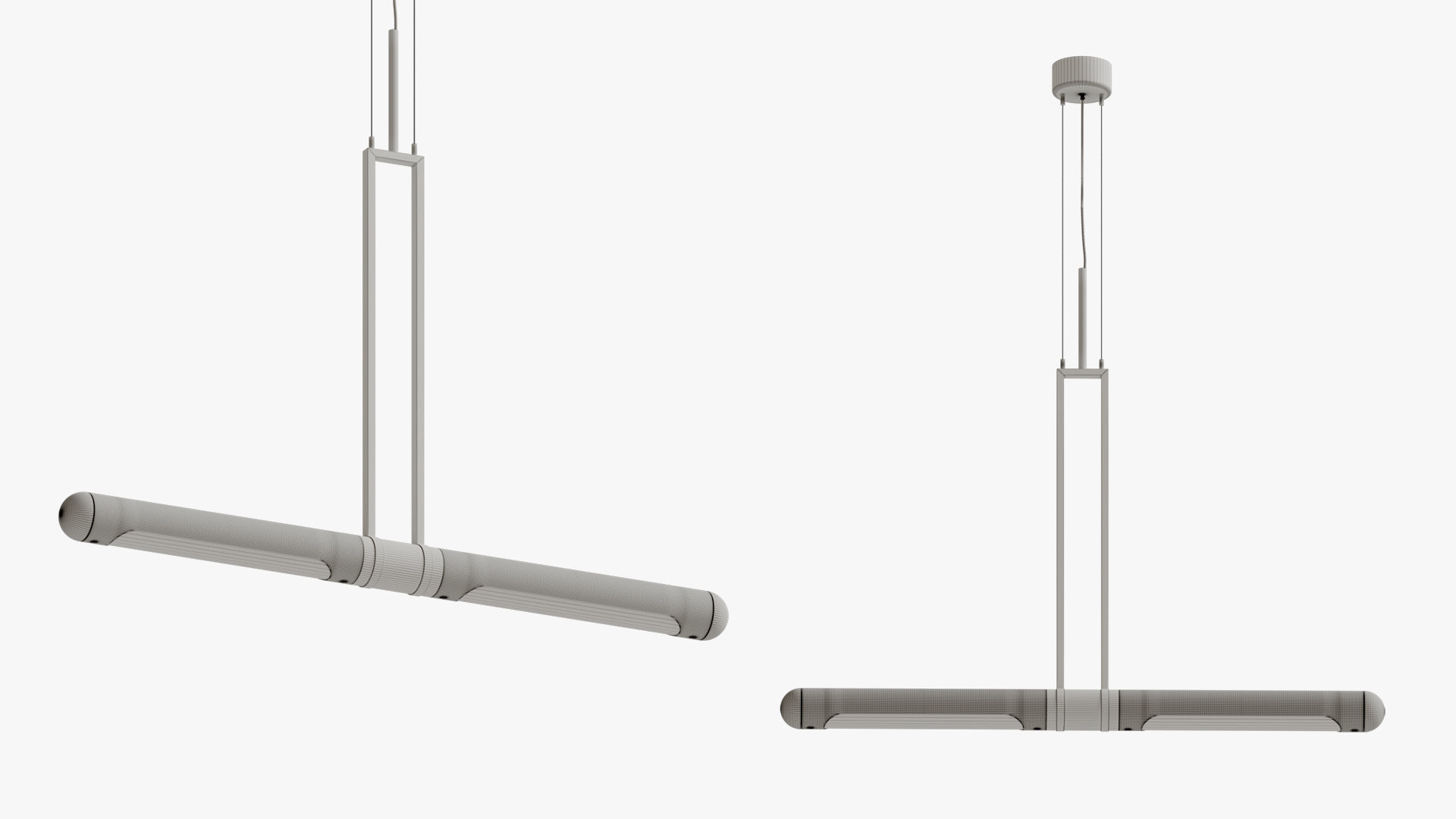 Pendant light bullet 3D model_6