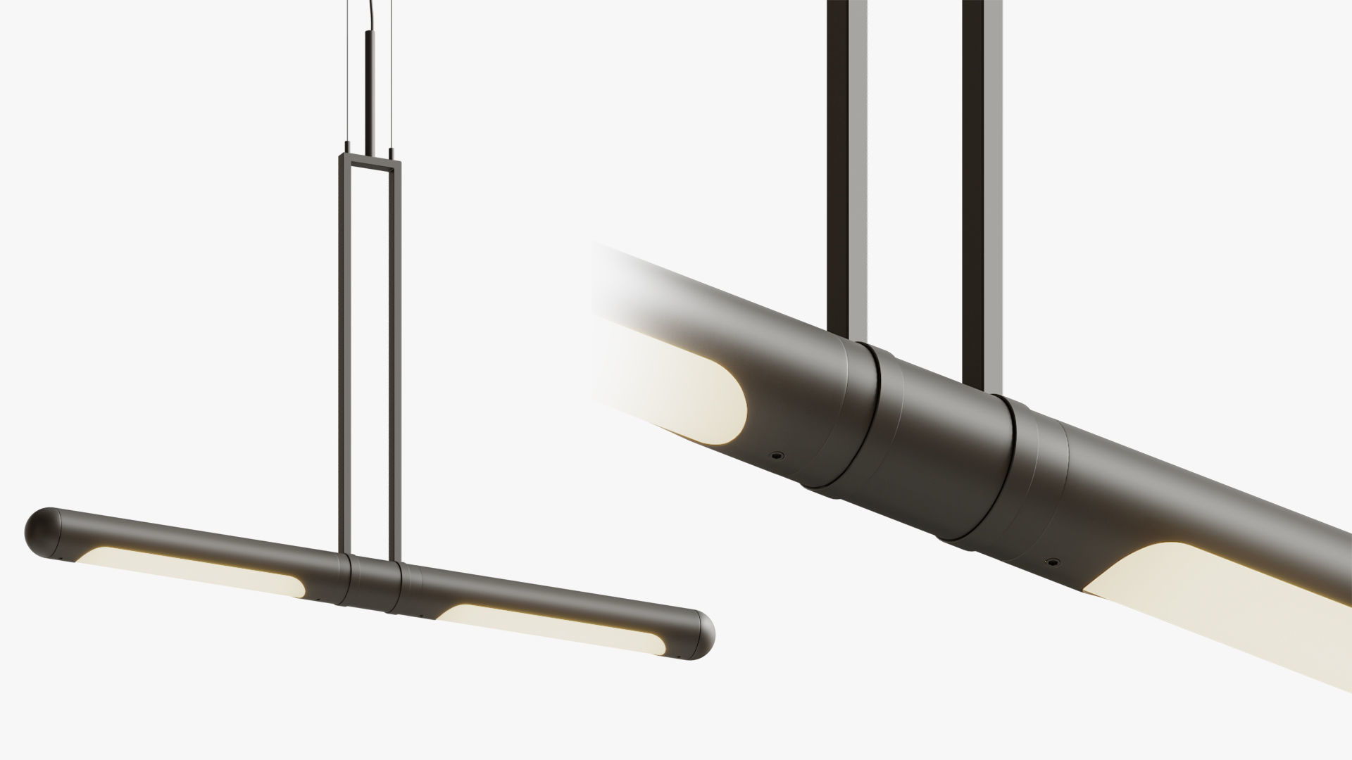 Pendant light bullet 3D model_4