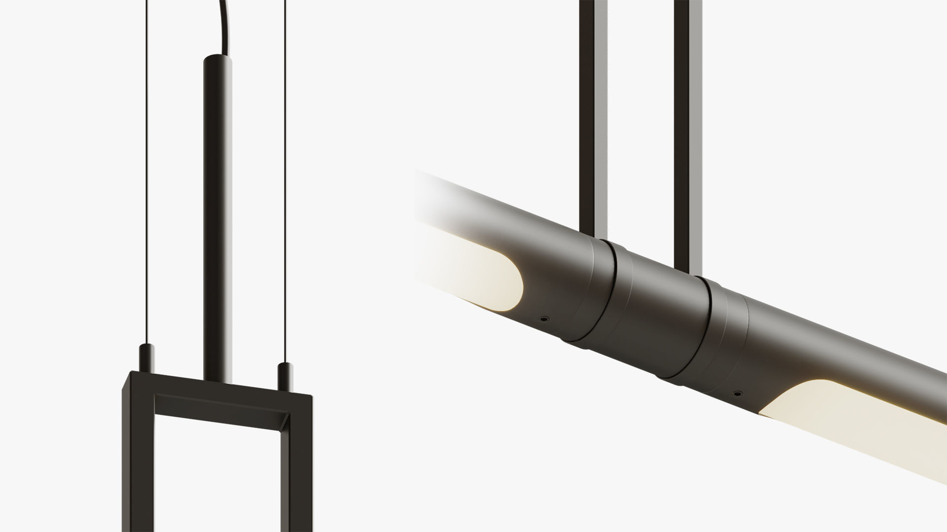 Pendant light bullet 3D model_3