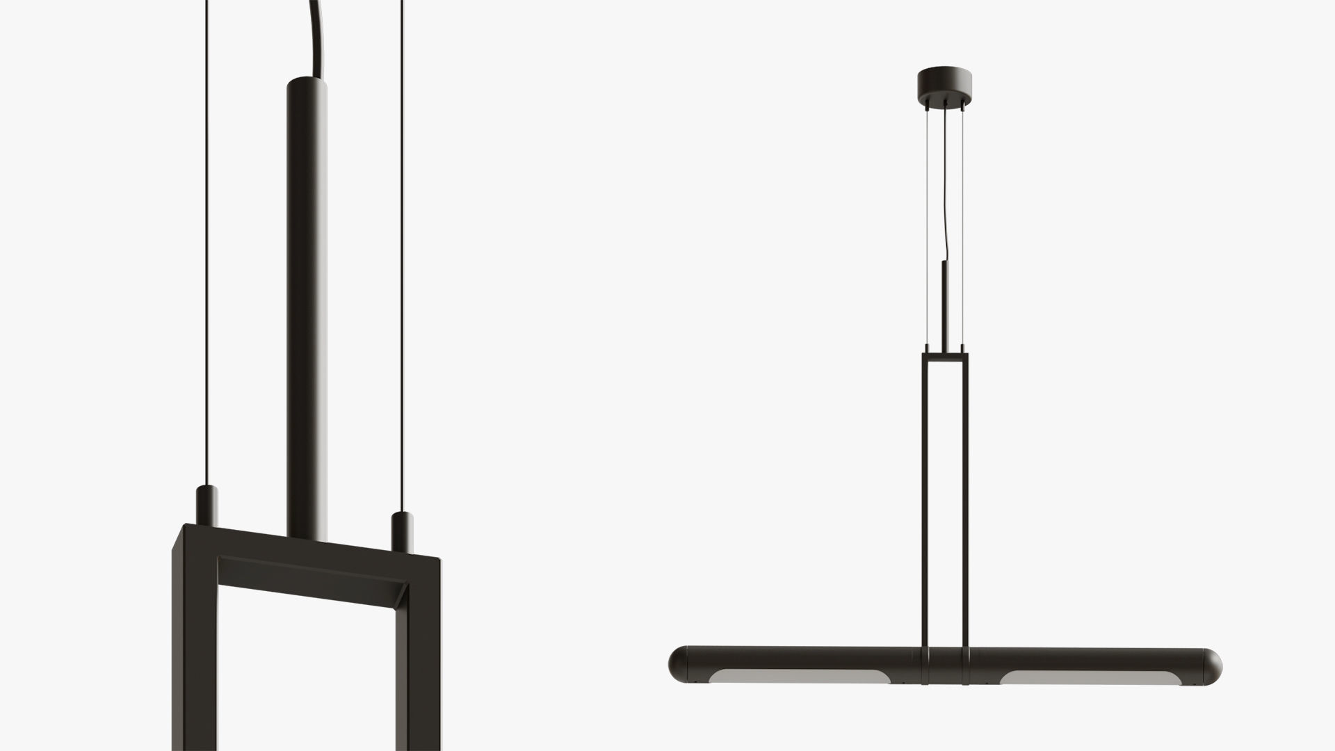 Pendant light bullet 3D model_5