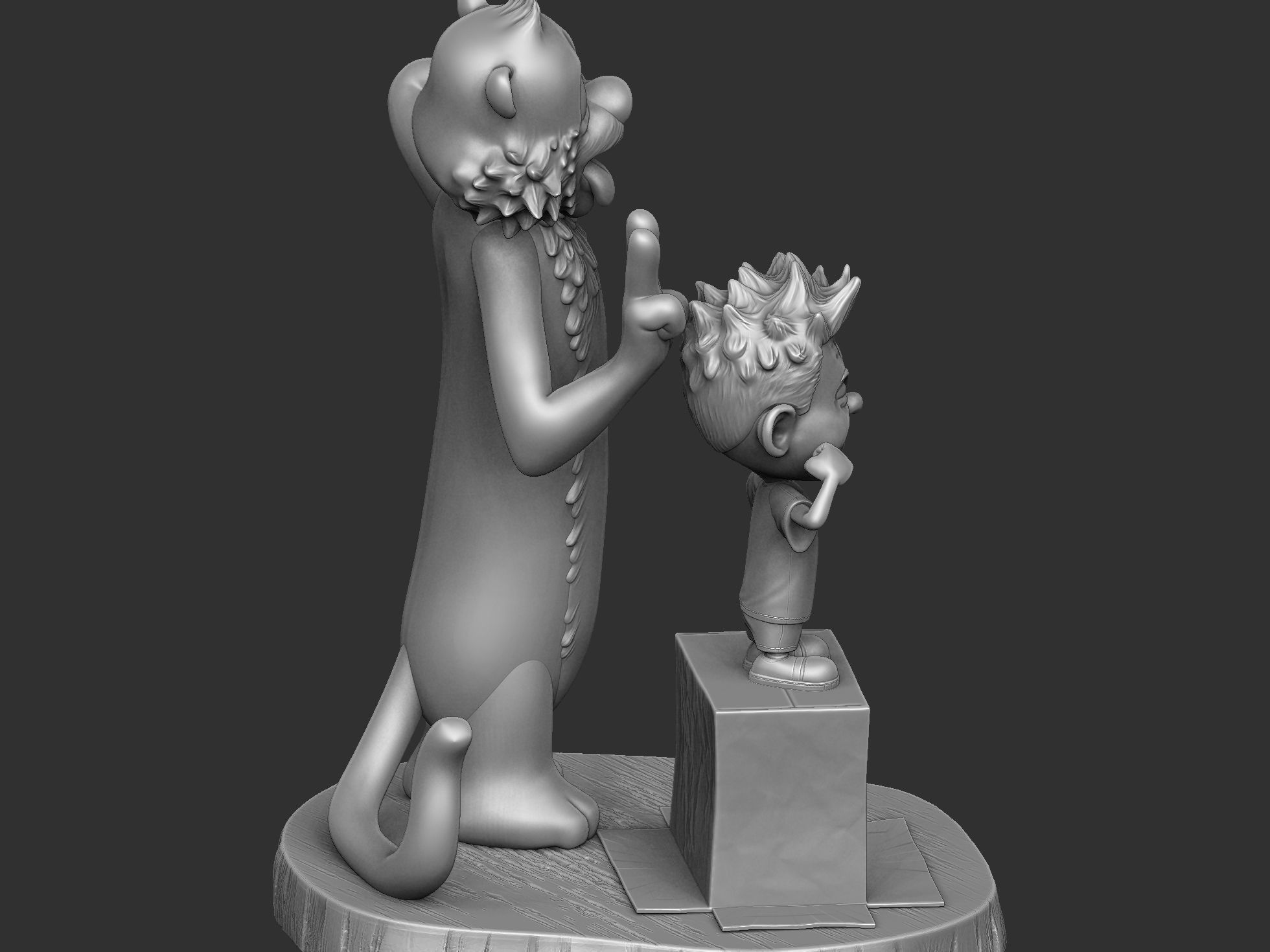  Calvin and Hobbes for 3d print stl 3D print model_44