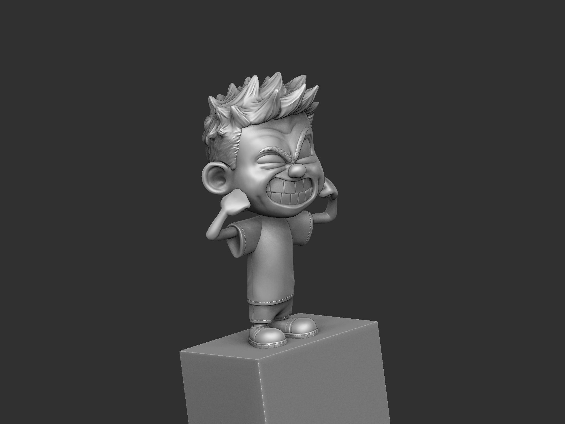  Calvin and Hobbes for 3d print stl 3D print model_3