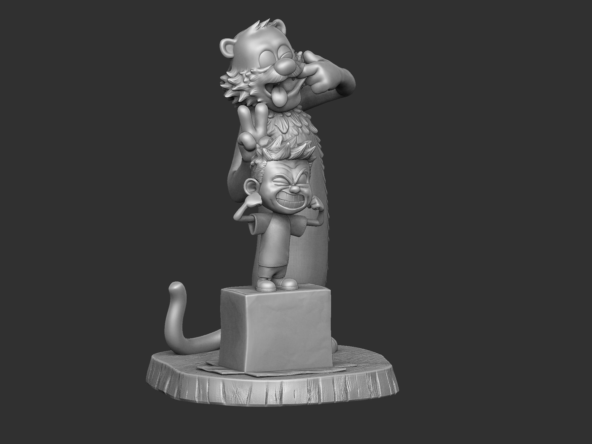  Calvin and Hobbes for 3d print stl 3D print model_52