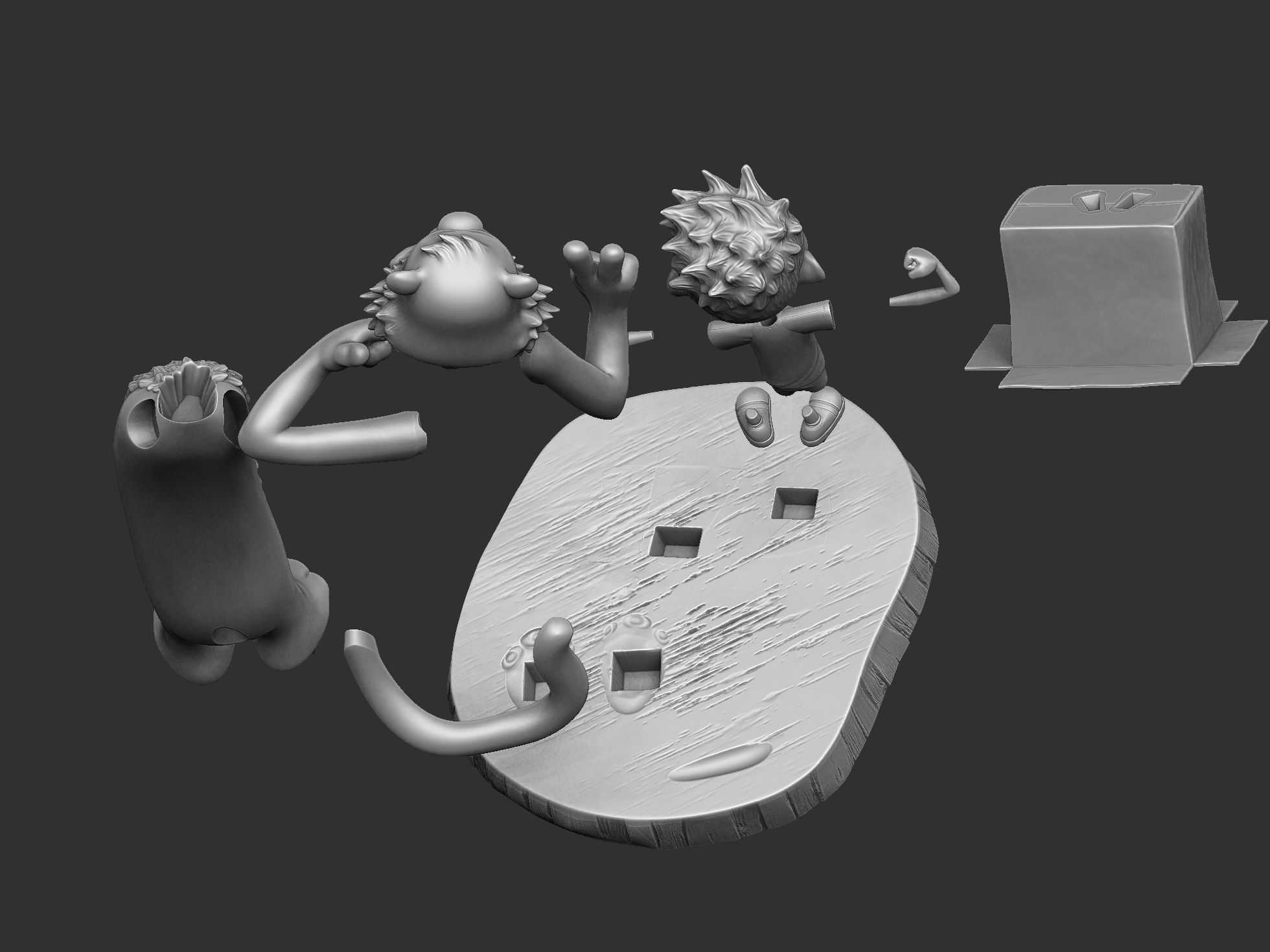 Calvin and Hobbes for 3d print stl 3D print model_59