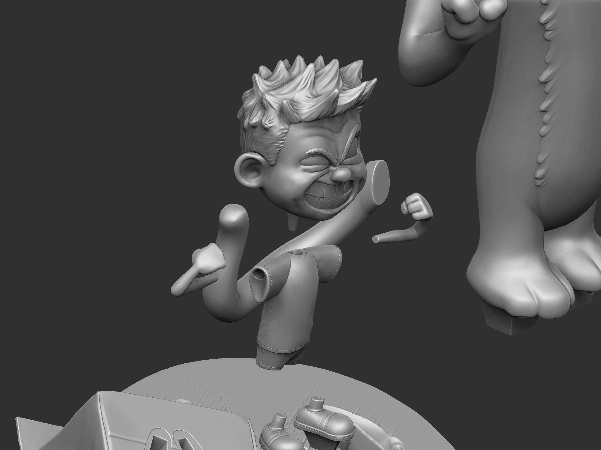  Calvin and Hobbes for 3d print stl 3D print model_58