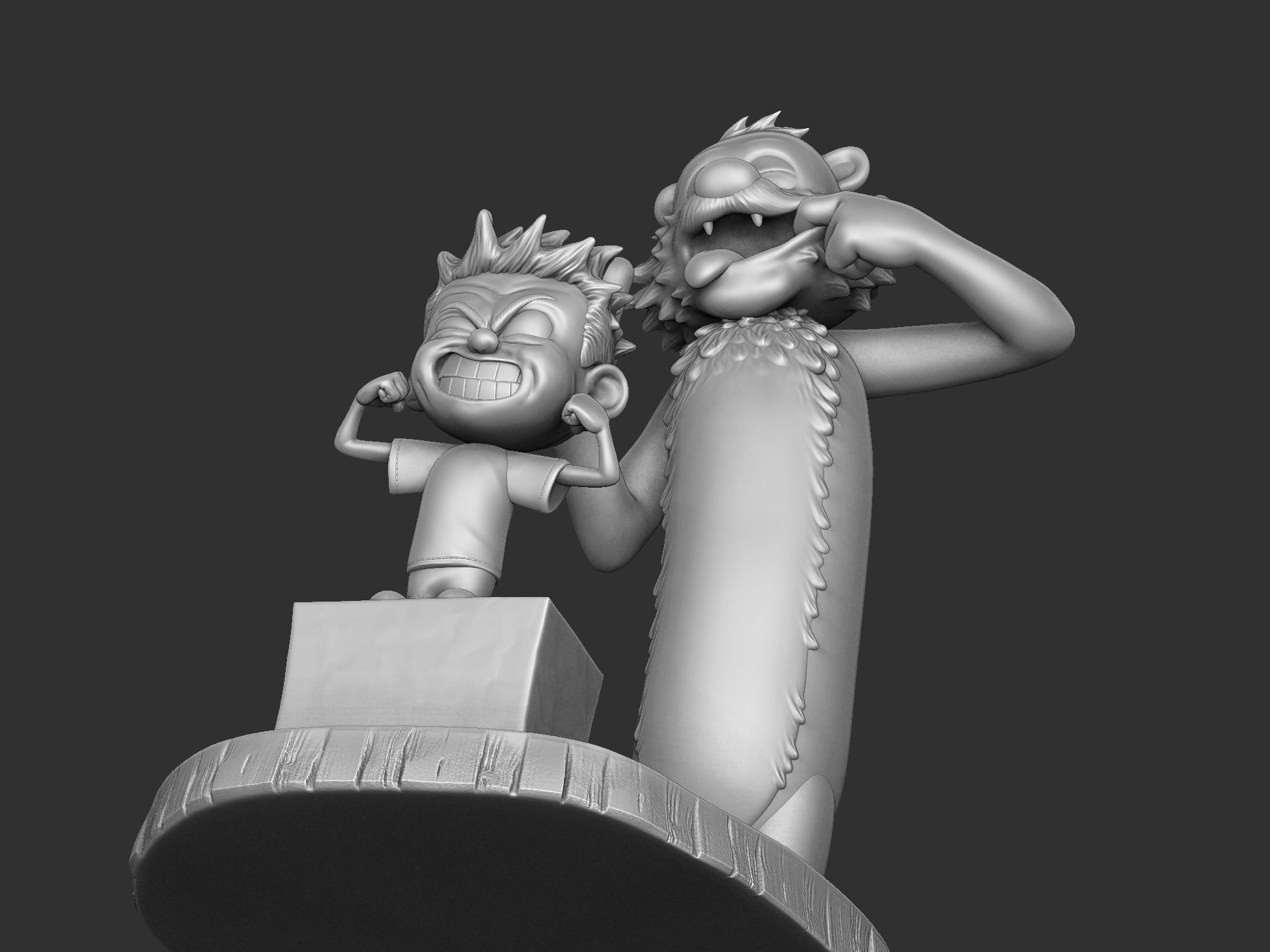  Calvin and Hobbes for 3d print stl 3D print model_49