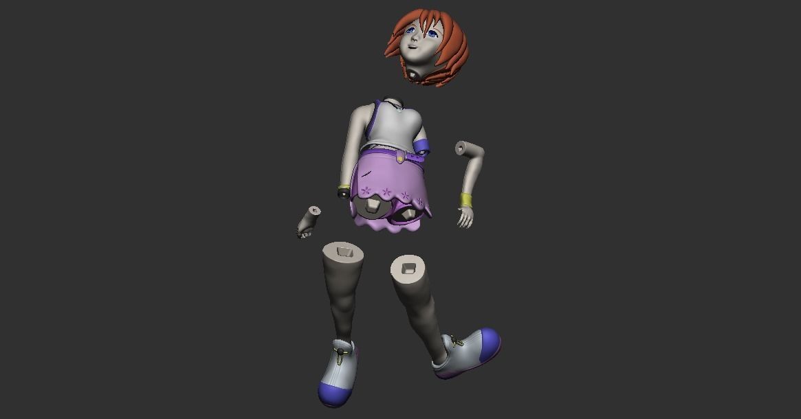 Kairi 3D Ready Print Model 3D print model_30