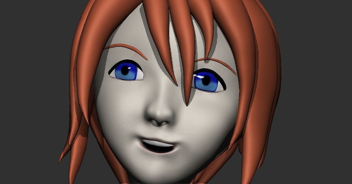 Kairi 3D Ready Print Model 3D print model_14