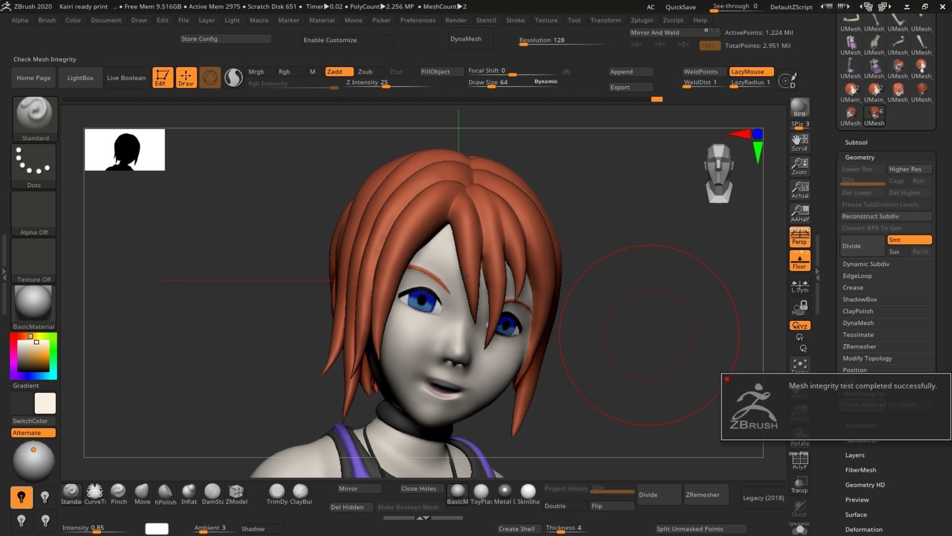 Kairi 3D Ready Print Model 3D print model_61