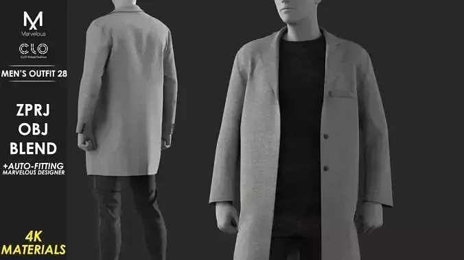 Mens Outfit 28 - Marvelous Designer