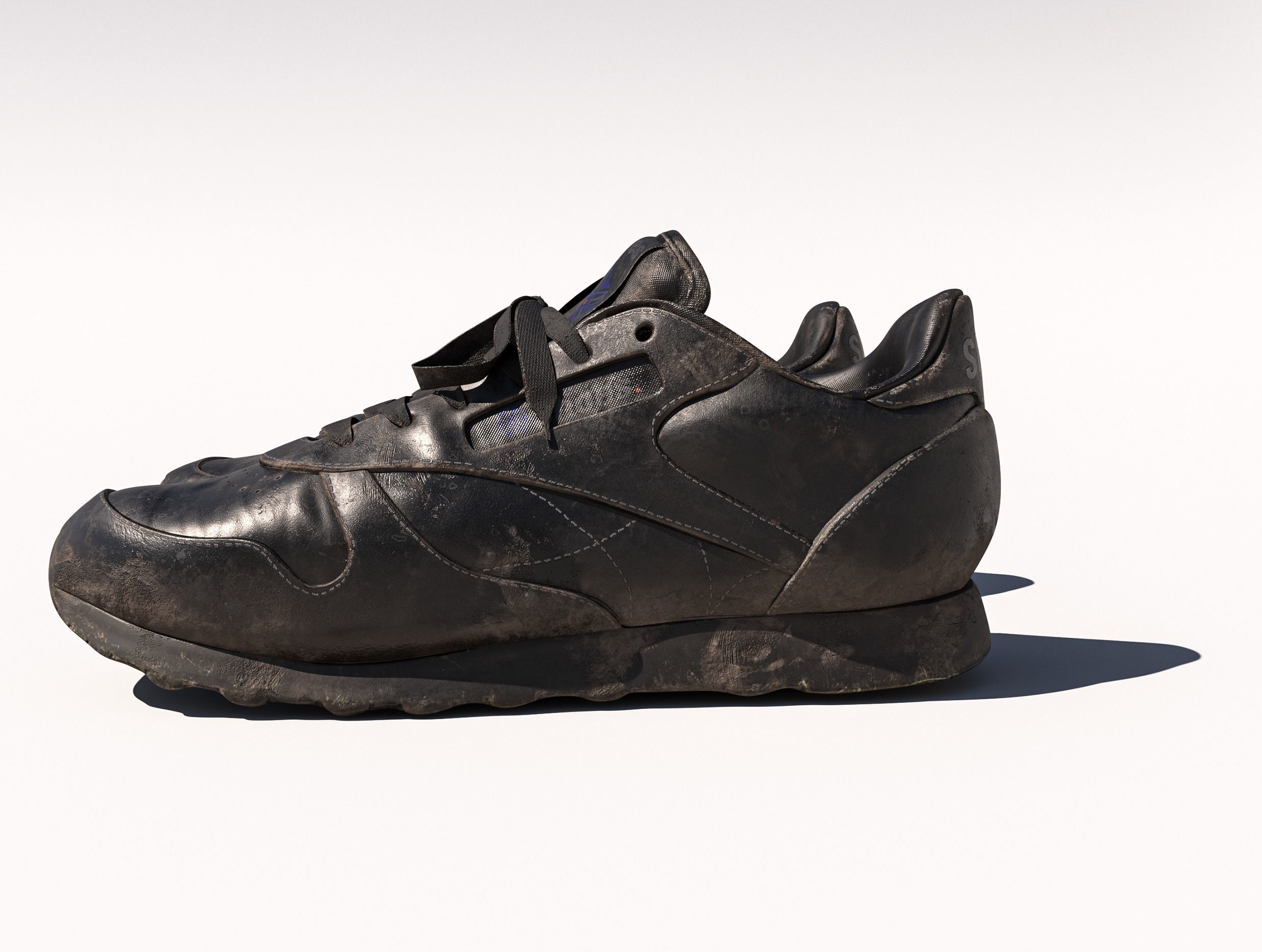 Dirty Shoes  Low-poly 3D model_3