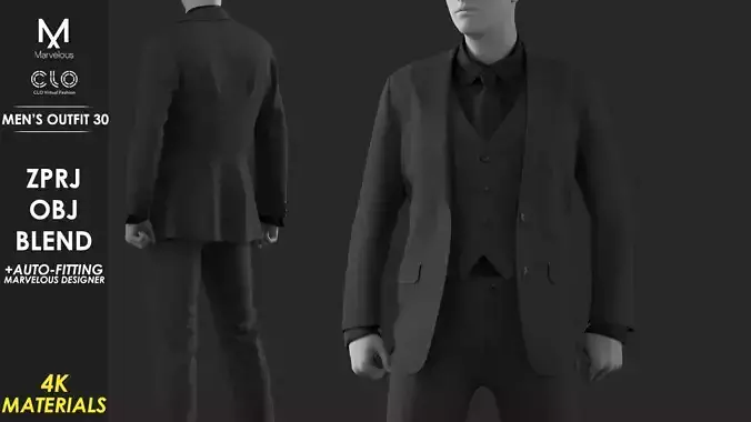 Mens Outfit 30 - Marvelous Designer