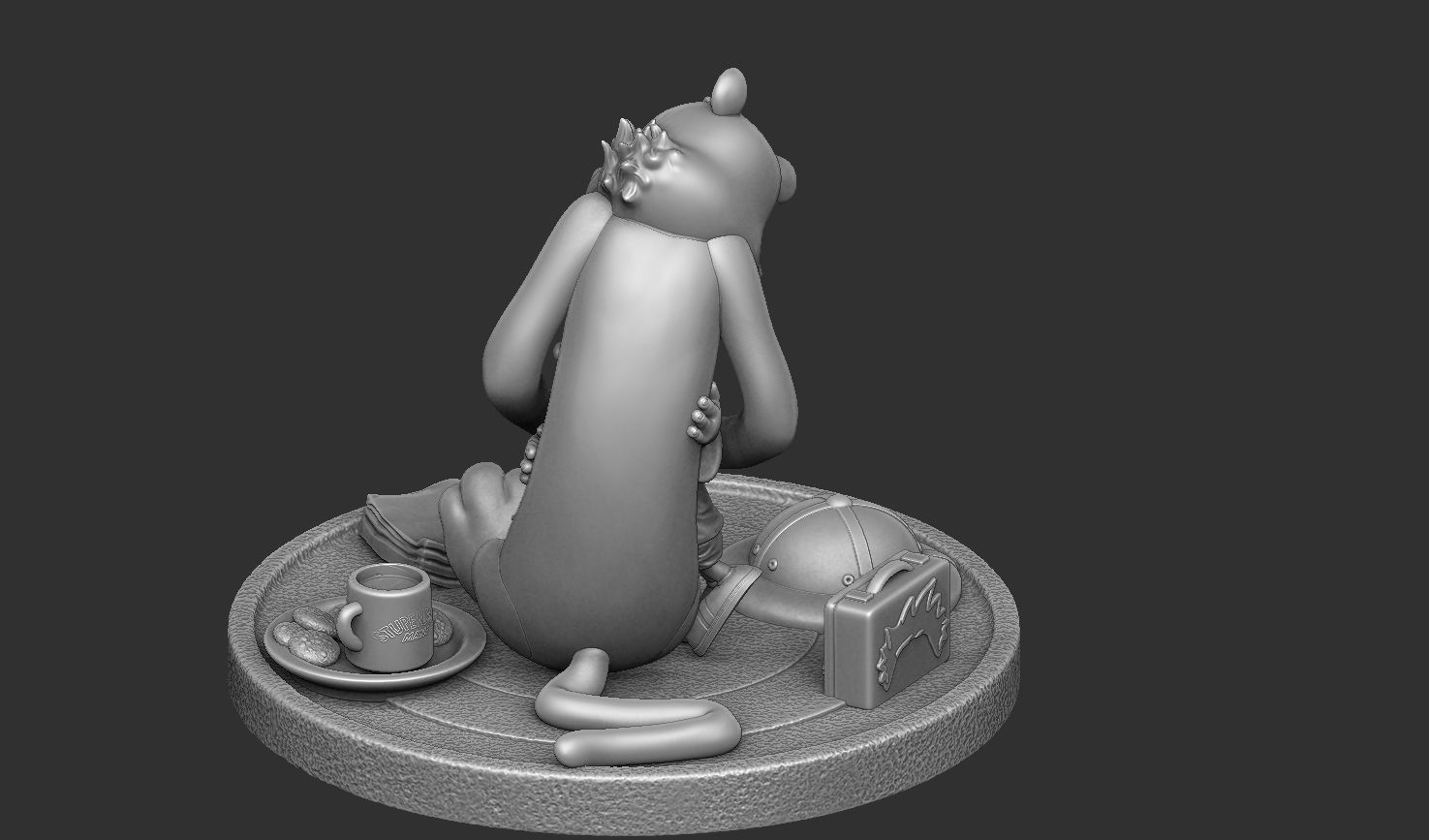Calvin and Hobbes for 3d print stl Hug model 3D print model_49