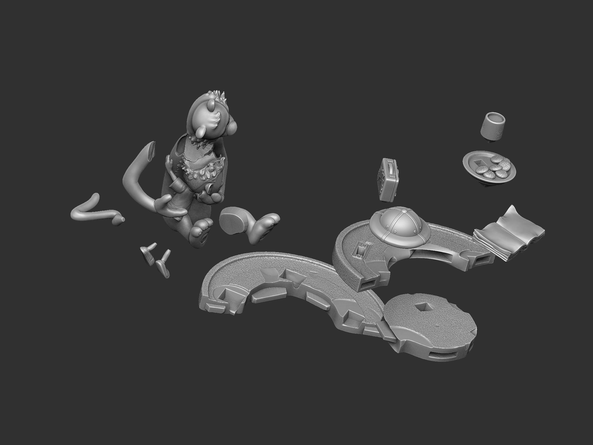 Calvin and Hobbes for 3d print stl Hug model 3D print model_34