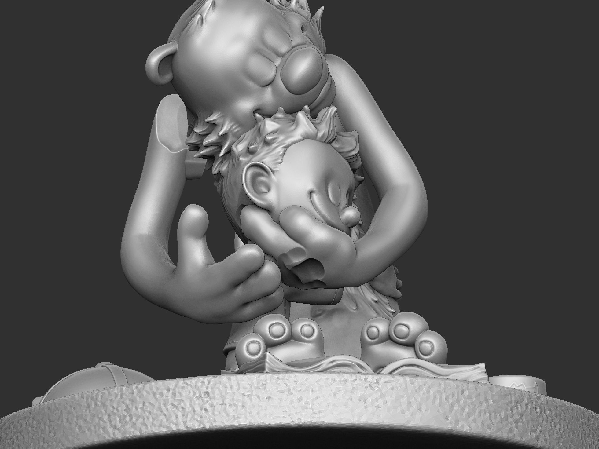 Calvin and Hobbes for 3d print stl Hug model 3D print model_31
