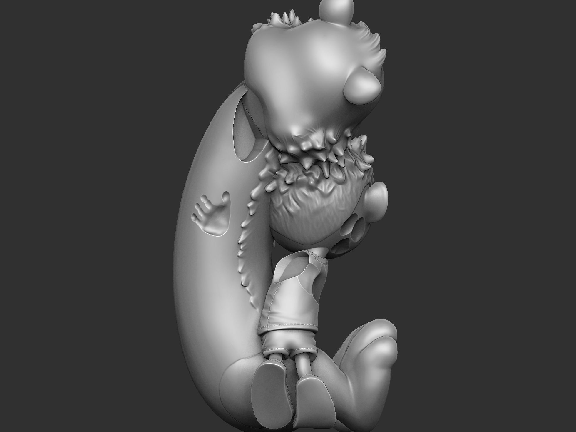 Calvin and Hobbes for 3d print stl Hug model 3D print model_4